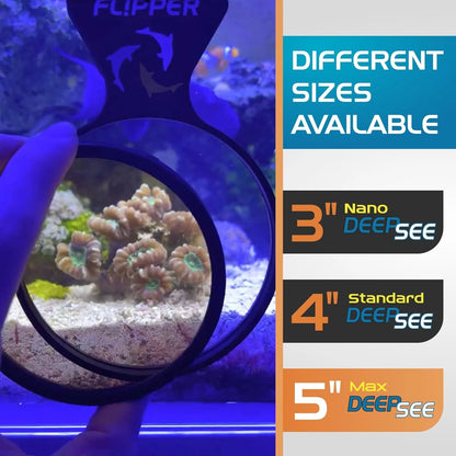Flipper DeepSee Viewer Orange Magnifying Glass Lens Attachment MAX 5, Black