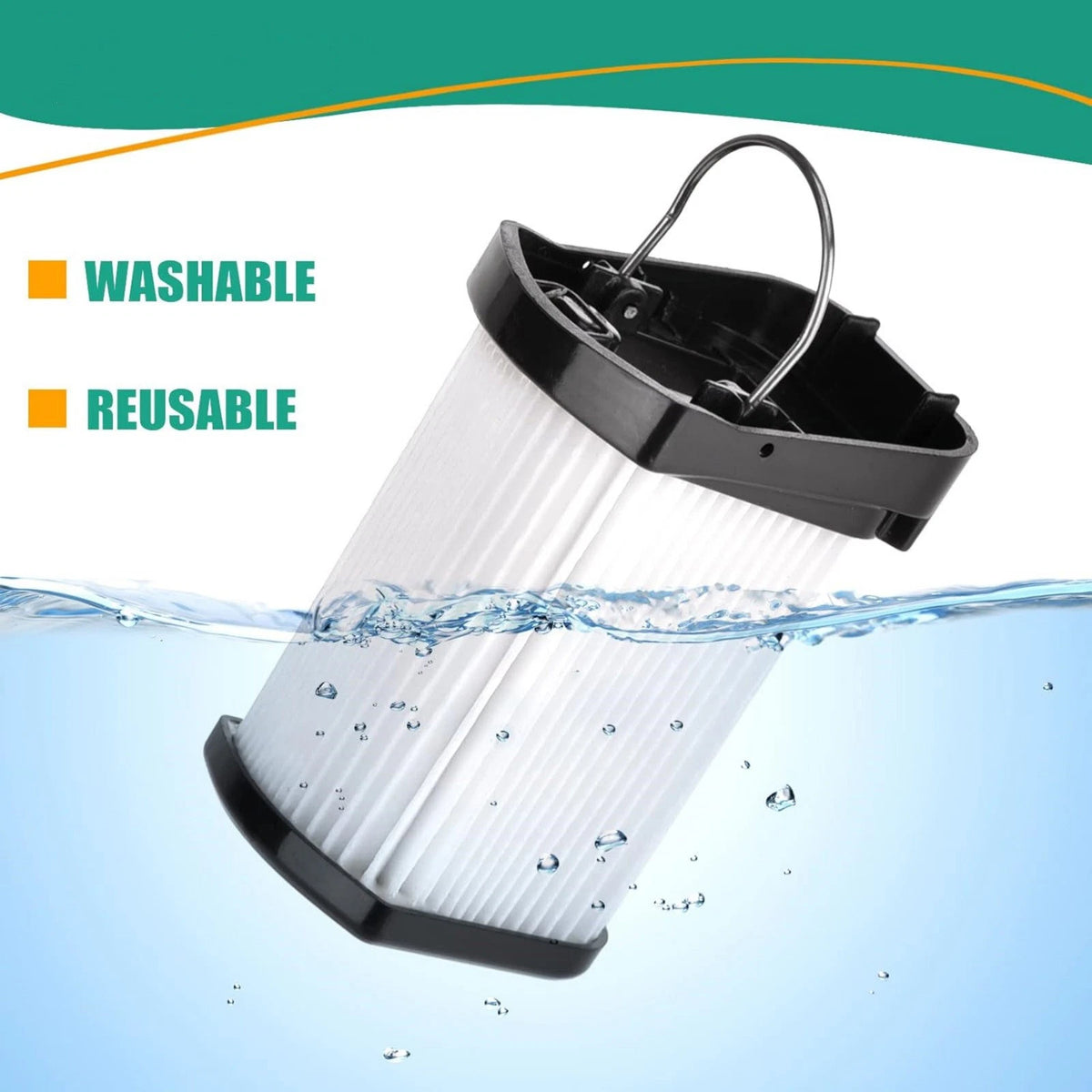 4P Washable Filter For Shark Wandvac Power Pet Handheld WV401PK WV403BR WV410PR