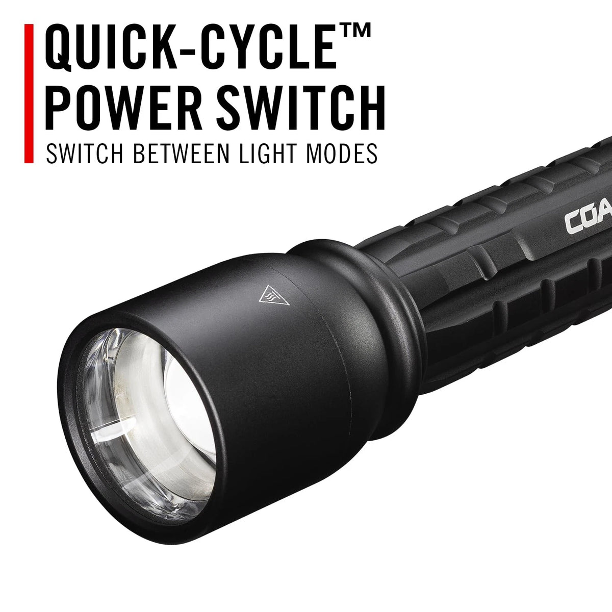 Coast XP14R 4500 Lumen USB-C Rechargeable LED Flashlight with Slide Black