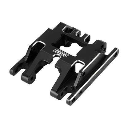 INJORA Aluminum Skid Plate Transmission Mount 17g 1/18 scale, Black