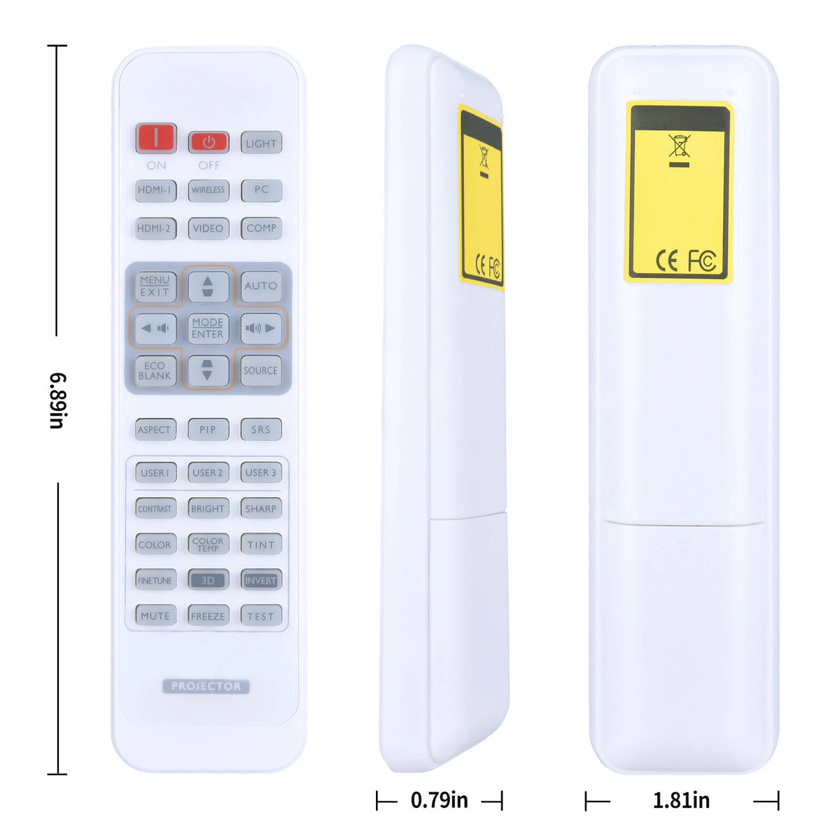 For BenQ 5J.J7N06.001 Remote Control W1500, W1070, W1080ST Projector