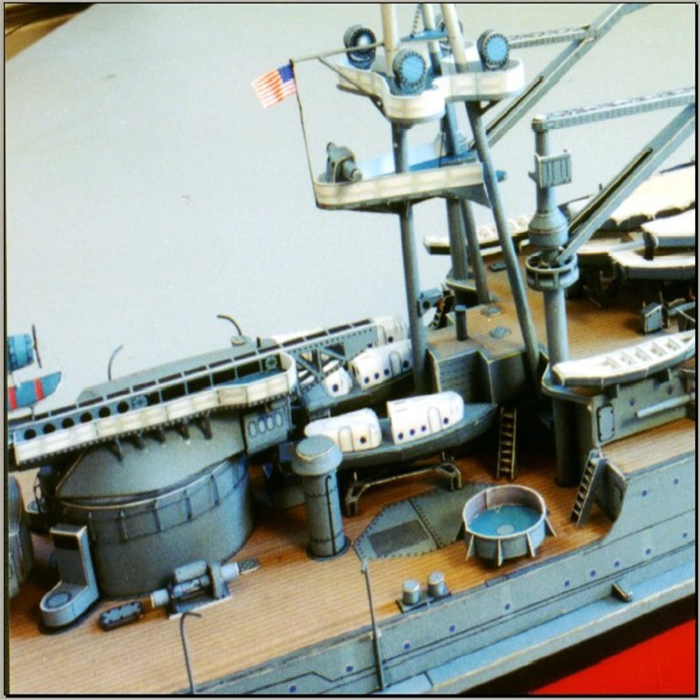 1/250 USS Arizona BB-39 Battleship Paper Model Ship Unassembled Unassembled Kit;