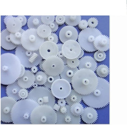 58PCS Small Gears Set Plastic Module 0.5 for DC Motor DIY Model Toys...