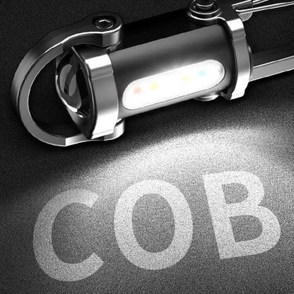 2 Pack Rechargeable Keychain Flashlights, EDC Mini 2 pack, Black