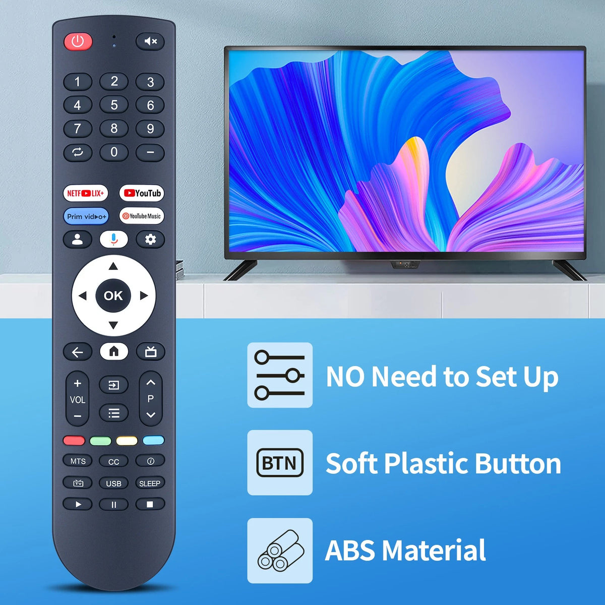 Replace Remote Control For FPD 50/55/65/70/75-inch Canvas Series Google TV