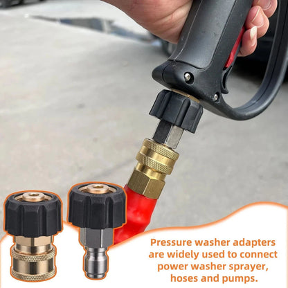 Pressure Washer Hose Adapter convert 3/8" threads to quick release fittings