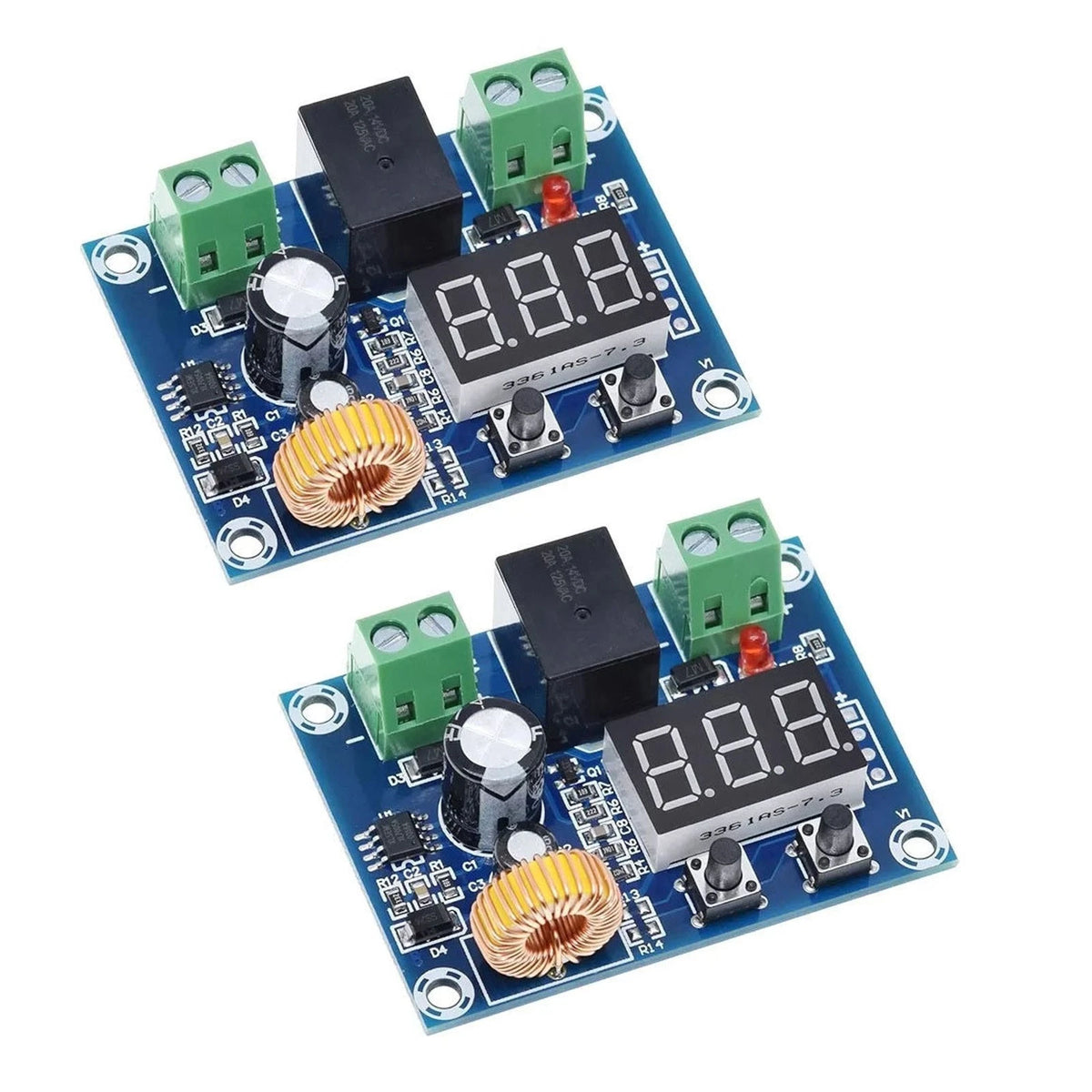 2* DC12V-36V Battery Low Voltage Cut Off On Switch Controller Protection Module