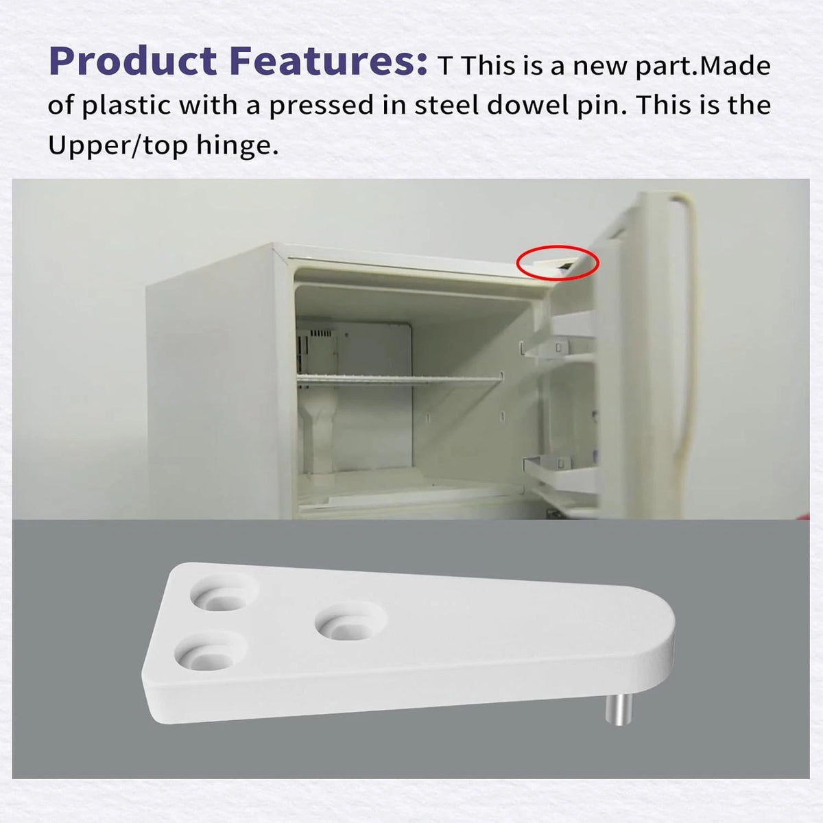 302985 & 303001 Mini Compact Freezer Top Hinge Compatible with Kenmore...