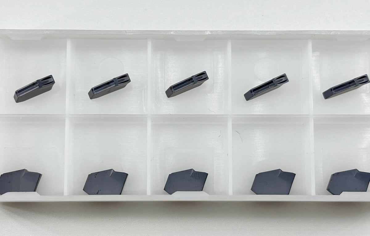 GTN-2 SP200 Carbide Grooving Inserts for CNC Lathe, PVD Black, 10pcs