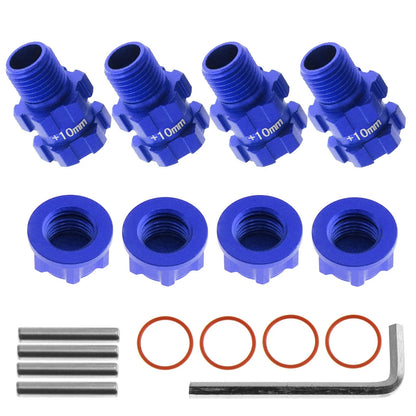 4x Blue 14mm to 17mm Wheel Hex Hub Adapter For Senton 4X4 AR102678 (blue)