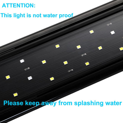 AQUANEAT LED Aquarium Light Full Spectrum for 18"-24", light cover is black