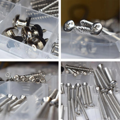 Vencetmat Guitar Screws Standard sizes suitable for guitar hardware, Uncoated