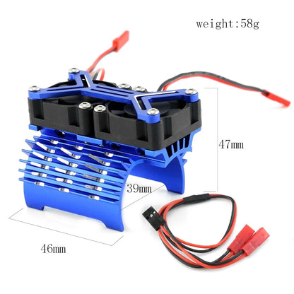RC Motor Cooling Fan 15000 RPM for 1/8 1/7 Arrma Typhon 6S Kraton Felony...