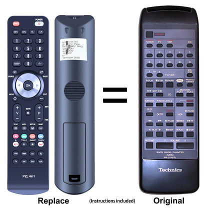 RAK-SA501P1 Replacement Remote Control For Technics SA-GX530 SA-GX730