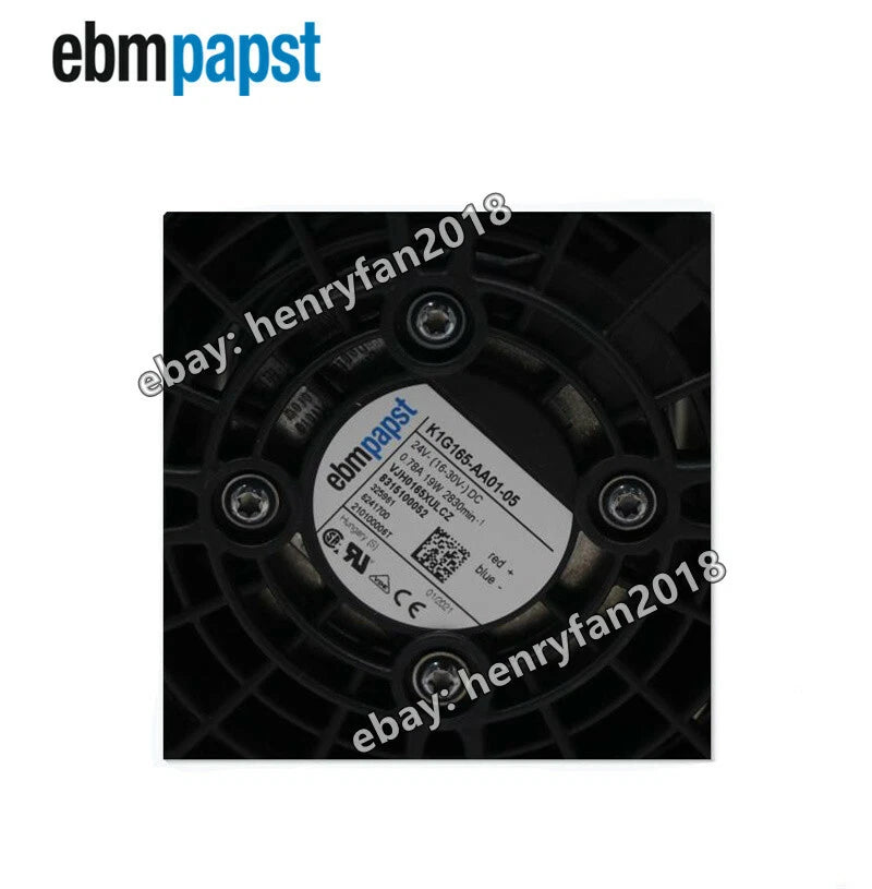 K1G165-AA01-05 Rittal Filter Fan 24VDC 19W 2830RPM Ebmpapst Cabinet Cooling Fan