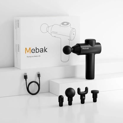 Mebak 7 Massage Gun, Gun Deep Tissue for Pain Relief, Muscle Black