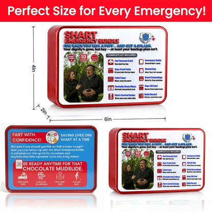 Funny Sharting Survival Kit – Ultimate Poop Prank Gag Gift Set for Adults –...
