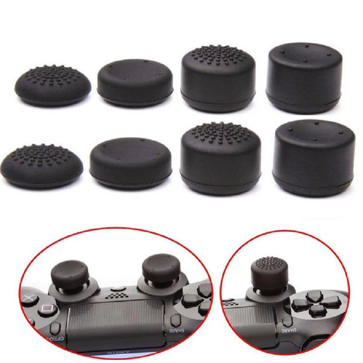 8Pack Silicone Thumb Grip Caps Joystick Cover For Nintendo Switch NS Controller