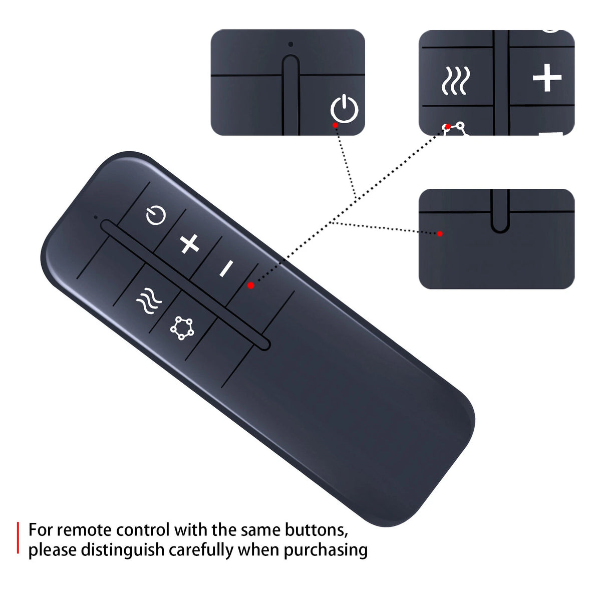 Remote Control Compatible with MIKO Foot Massager Machine MMF-01C-2