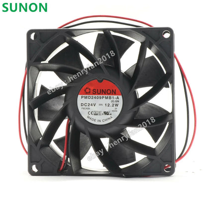 SUNON PMD2409PMB1-A DC 24V 0.51A 12.2W 92x92x38mm For Schneider ATV71 Drive Fan