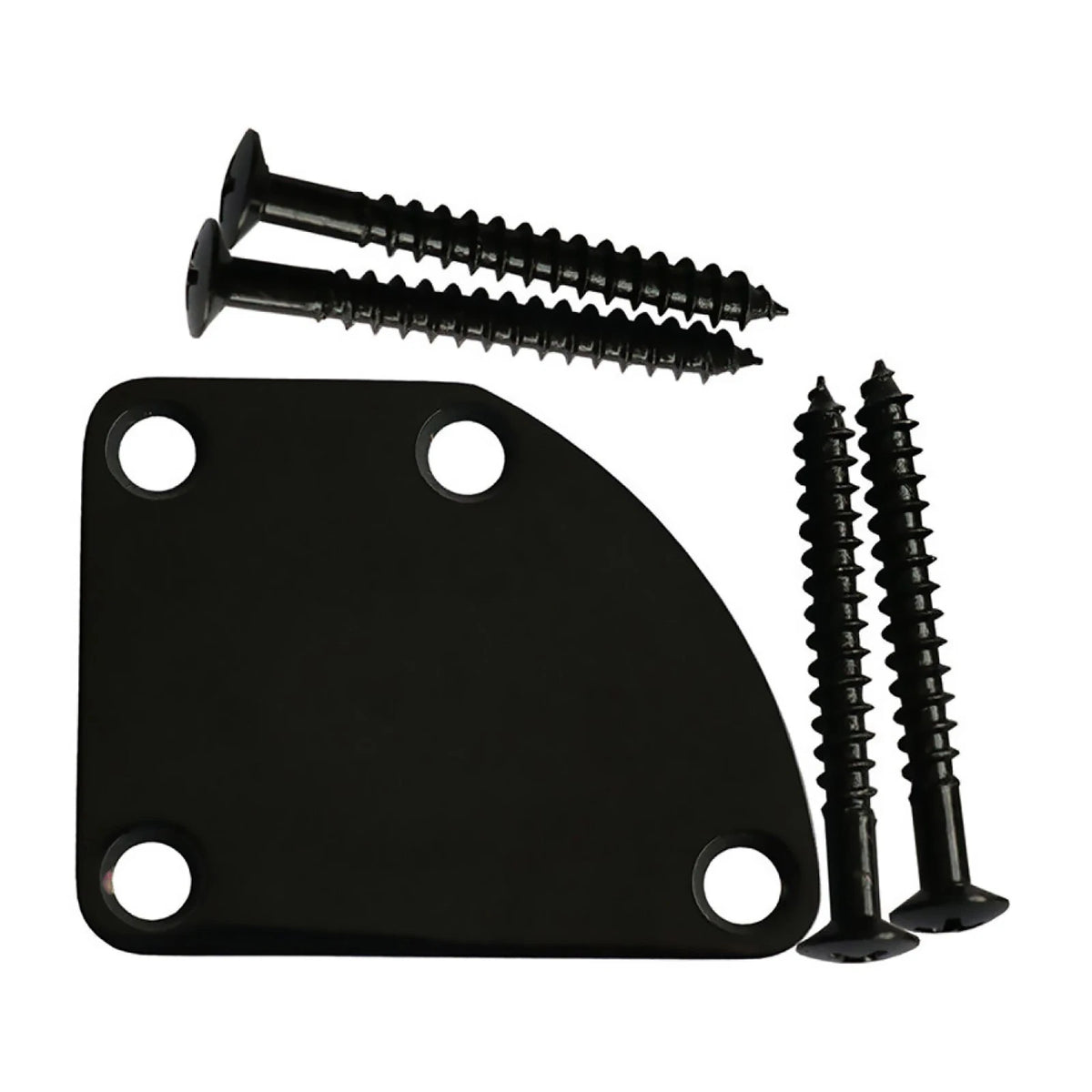 4-Hole Electric Guitar Neck Plate Cutaway Neck Joint Plate for Strat Tele Bass d