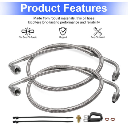 Engine Cooling System Oil Hose Kit 2204030 fits 2004-2006 Magnum 330