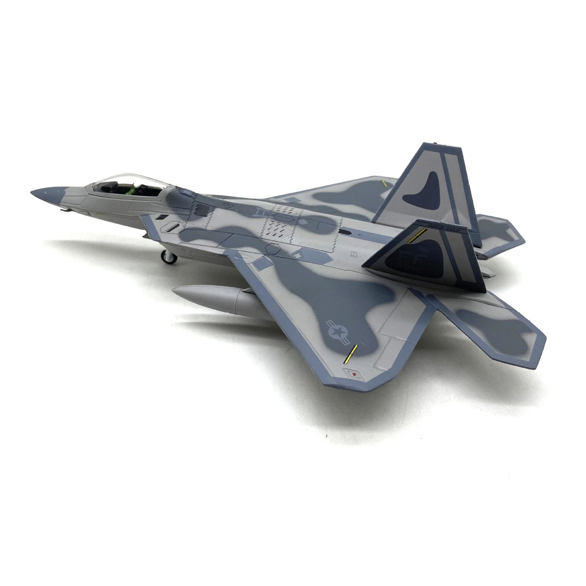 Retro 1/100 US F22 Raptor Stealth Fighter Alloy Jet Aircraft Model Military