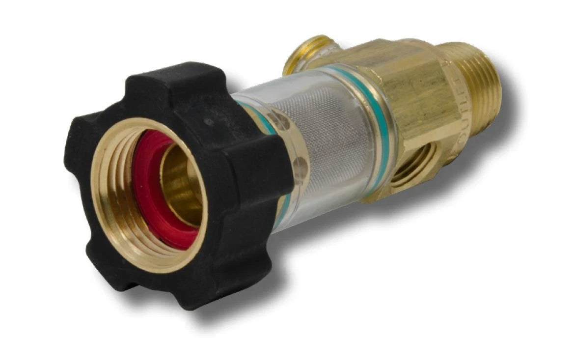 General Pump 100651 DuraView Inlet Filter Integrated Garden 3/4 inch, Black
