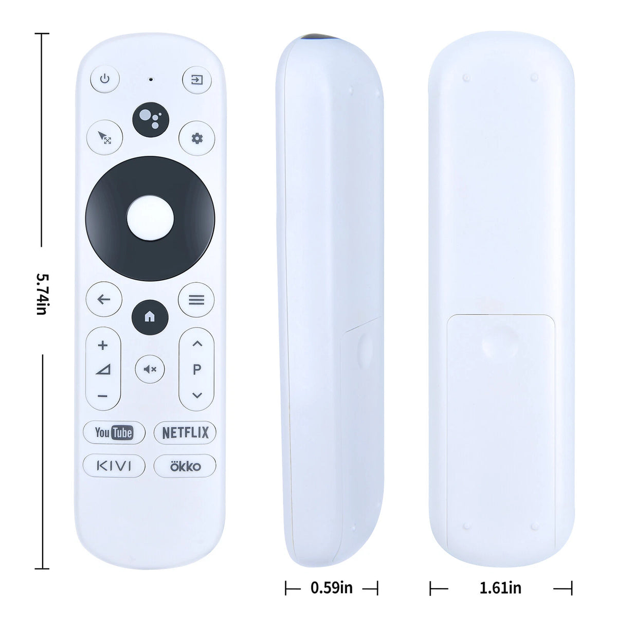 RC40 Remote Control For KIVI Smart TV with Google Assistant