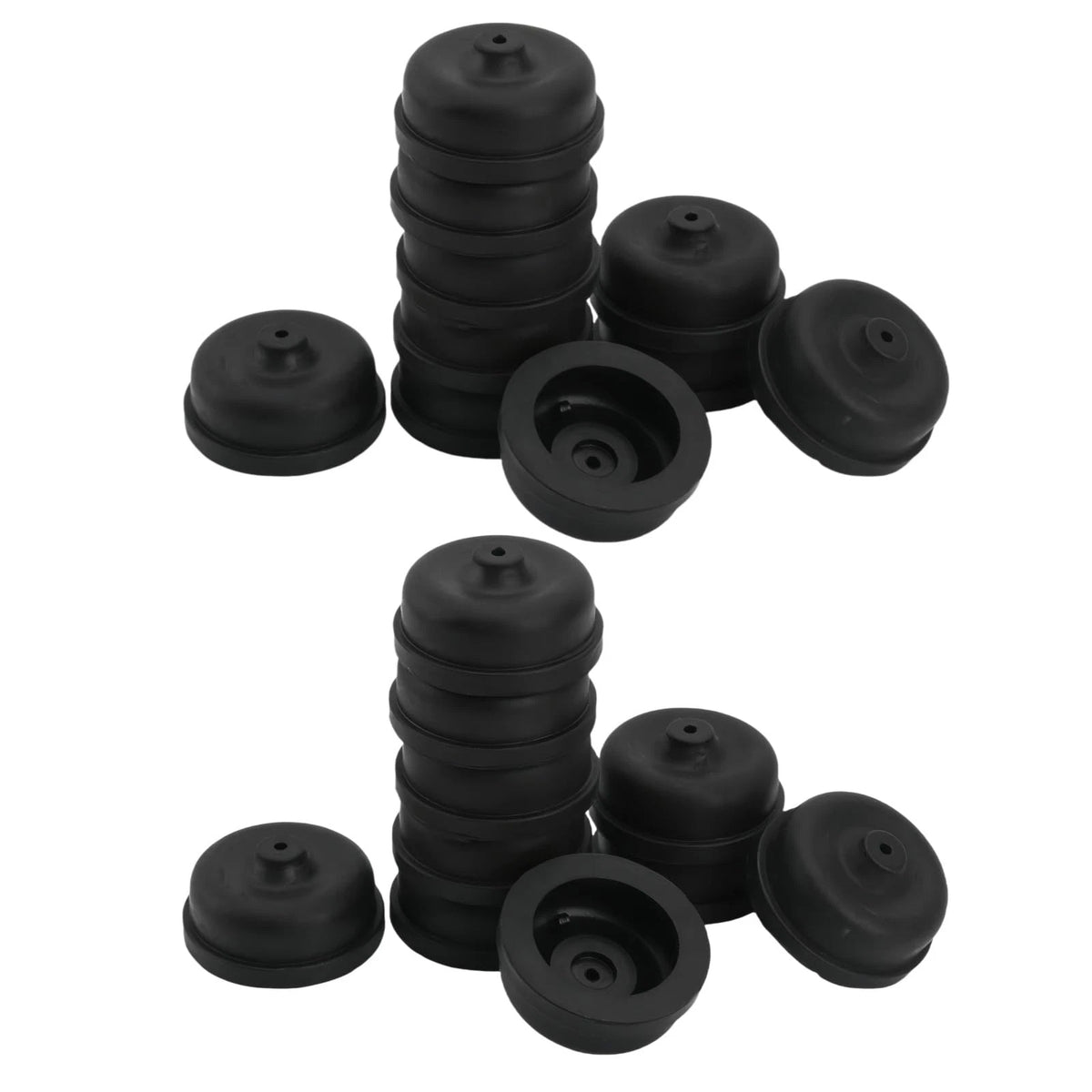 WaigN 20Pcs Black Aquarium Diaphragm Air Pump Accessories EPDM Rubber