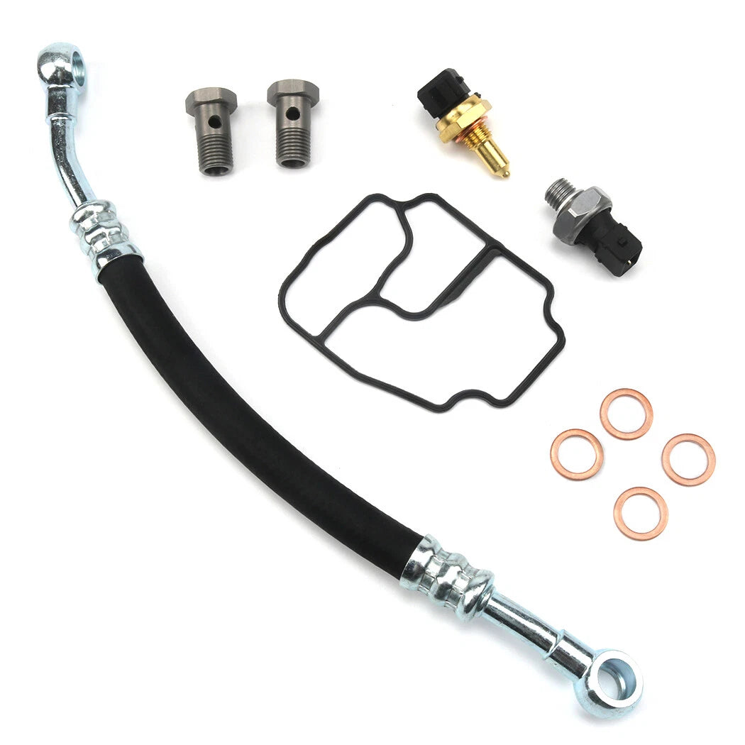 Engine Oil Filter Housing Seal Kit Fits For BMW E46 E39 E53 E85 325Ci 530i X5 Z3
