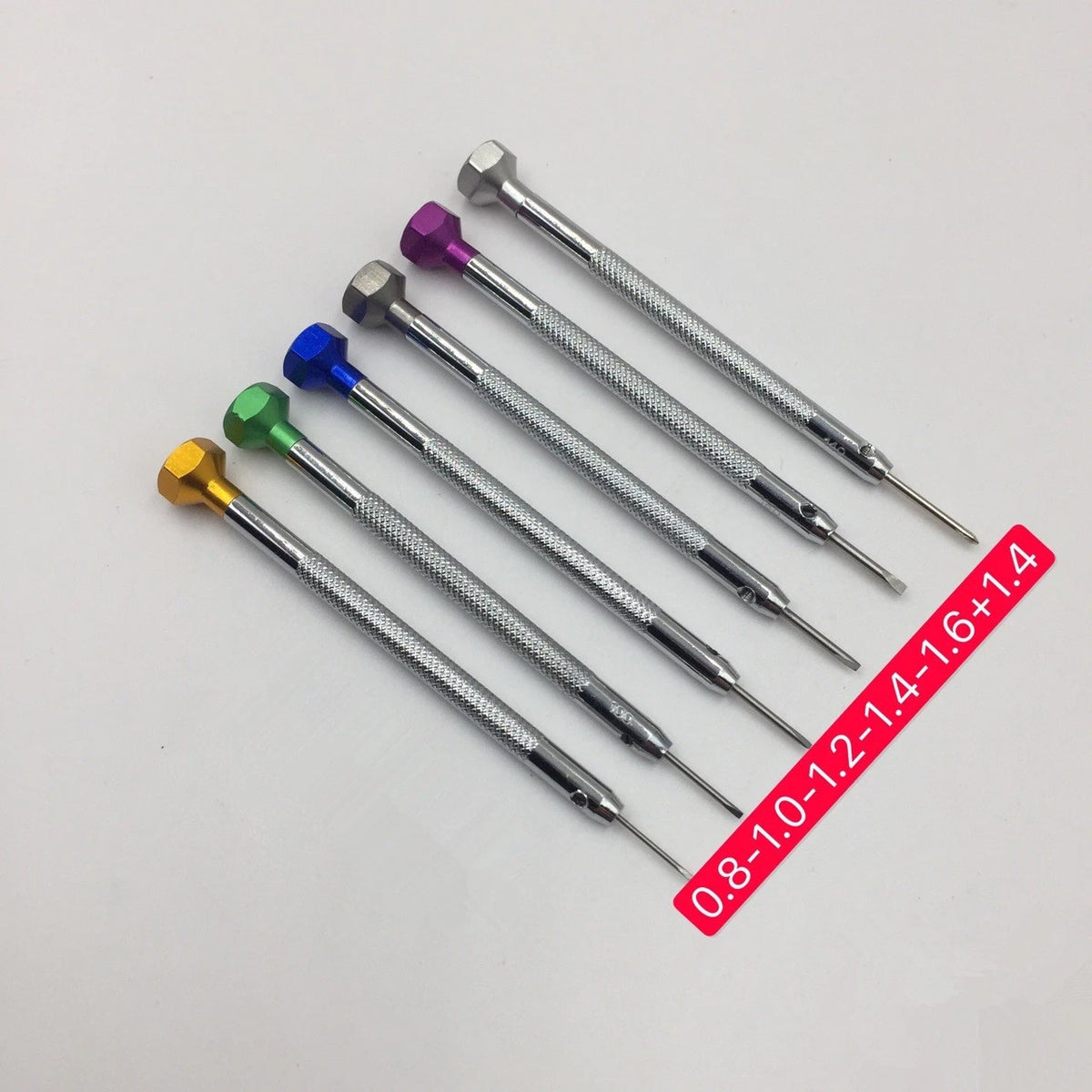 6Pack Steel Screwdriver Watch Jewelry With 6 Blades Watchmakers Repair Tools