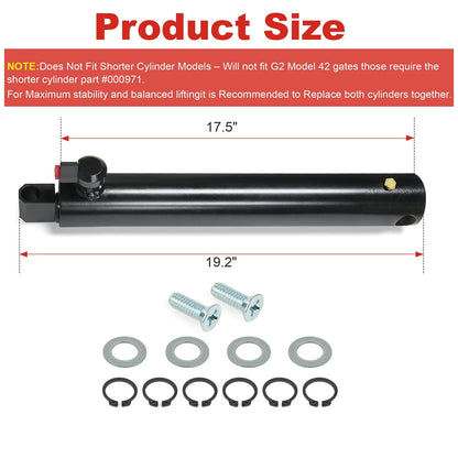 Hydraulic Lift Cylinder for Tommy Gate G2 1650 & 2050 Models Replacement 002559