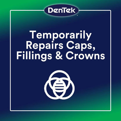 DenTek Temparin Max Dental Repair Kit, for Pain 2.64 Gram (Pack of 6), Silver