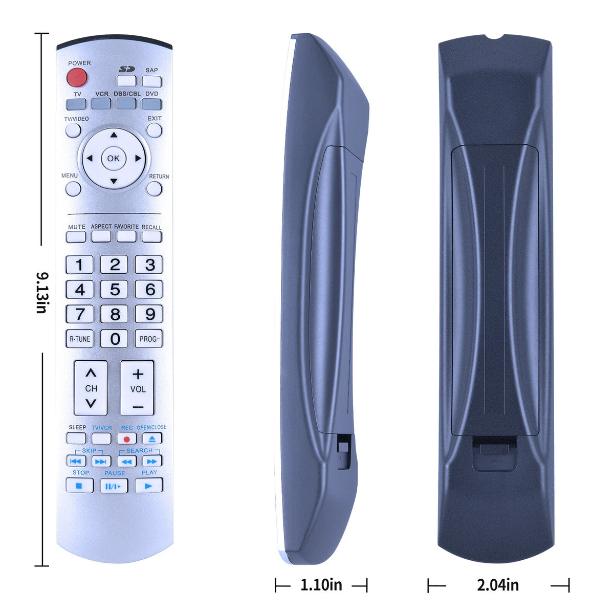 For Panasonic Remote Control EUR7737Z10 TV/VCR/DBS-CBL/DVD TH-50PX600