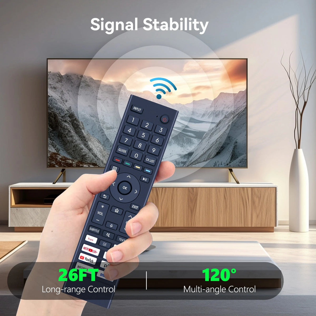 Remote Control For Hisense TV ERF3ZE80 ERF3ZA80 ERF3ZC80 ERF3ZB80 without Voice