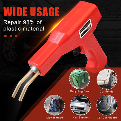 ATOLS Upgraded Plastic Welder, 1000PCS Staples, Pure Copper Red-Corded