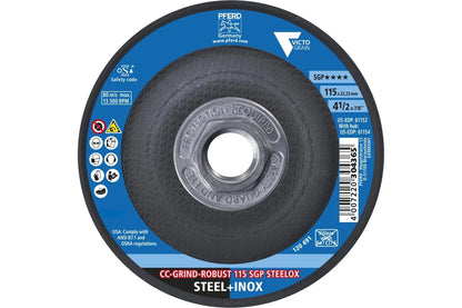 PFERD CC-Grind®-Robust Grinding Disc, 4-1/2" x 5/8"-11 - SGP x 5/8-11"