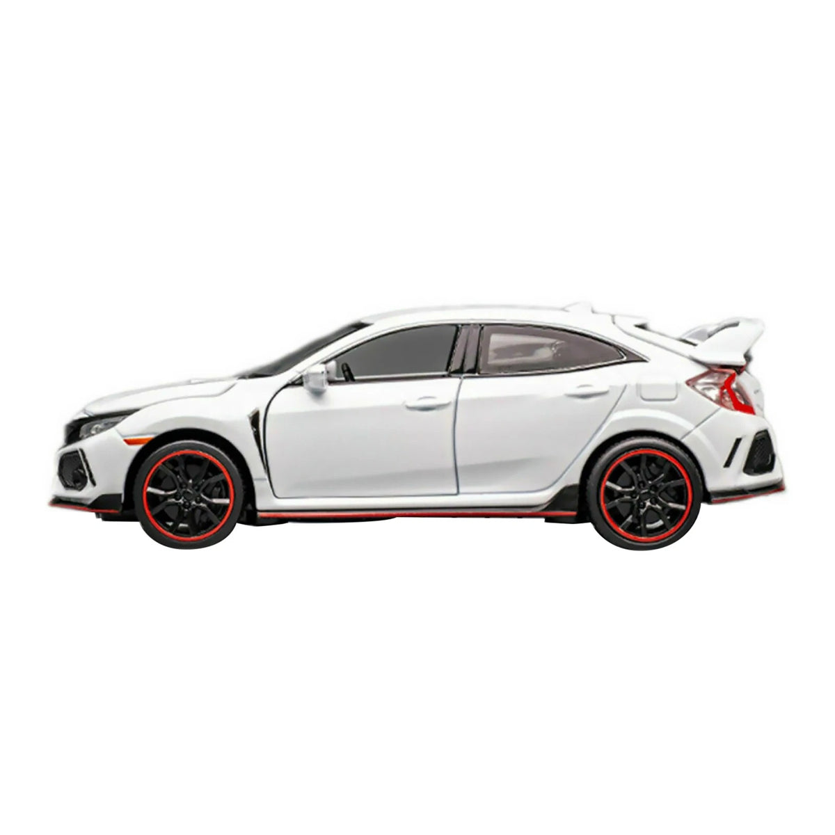 1/32 White Model Car Diecast Toy Collection Sound&Light For Honda Civic Type R D