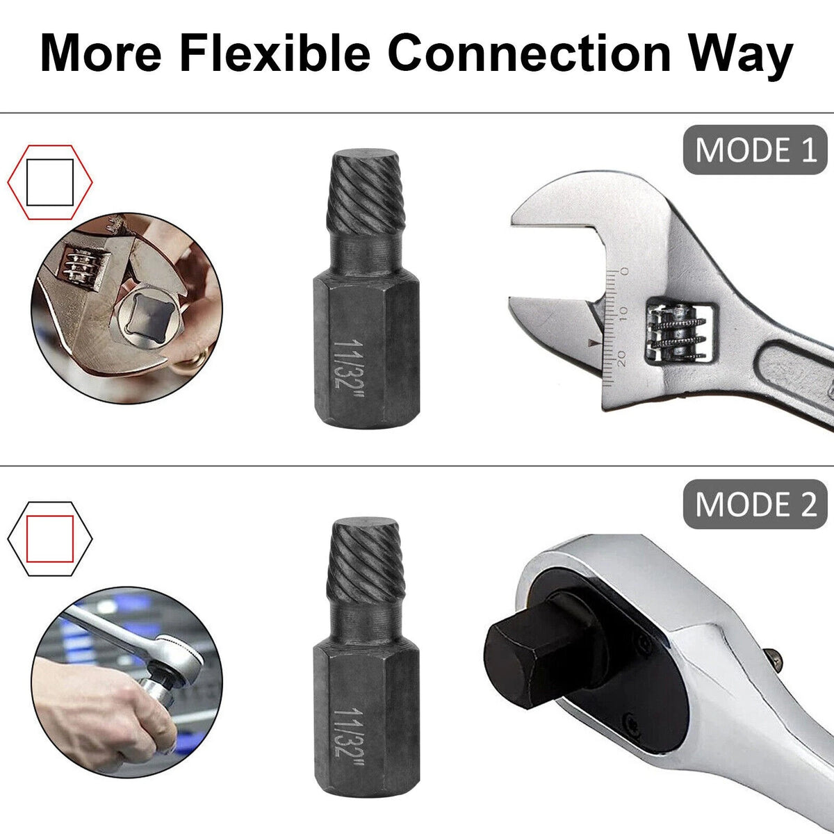 20Pcs/lot Damaged Screw Extractor Alloy Steel Damaged Screw Remover Tool Set