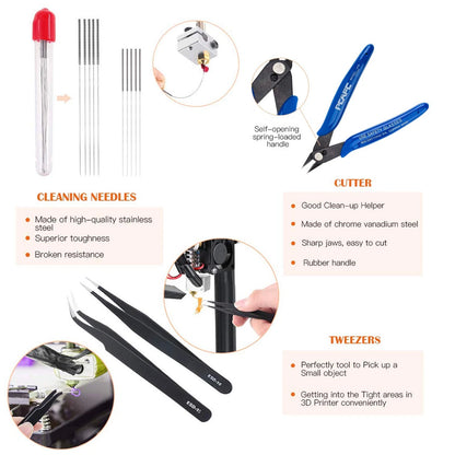OLYCRAFT 23PCS 3D Printer Tool 3d Nozzle Cleaning Tools