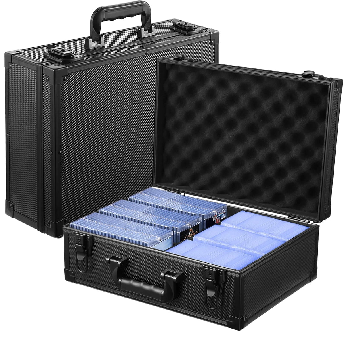 WOT I Trading Card Storage Box | Holds 600+ Toploaders | 3x4 inches, Black