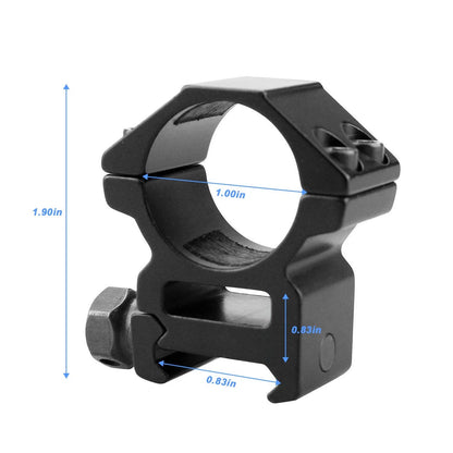 Modkin Rifle Scope Rings, Medium Profile Mounts for Picatinny Rail (1...