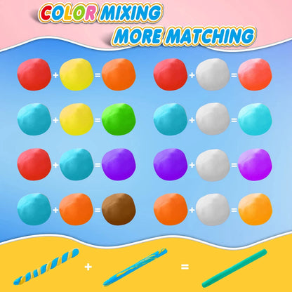 ESSENSON Magic Clay - Air Dry 24 Colors, Modeling for 24 Colors