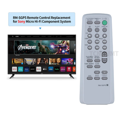 RM-SGP5 Remote Control For Sony Audio System CMT-EP313 CMT-EP414 CMT-GP5