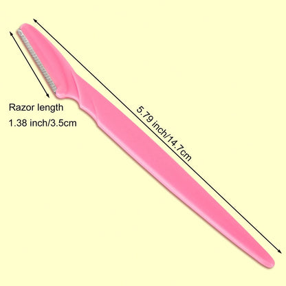 66 Eyebrow Razor and Face for 1 Count (Pack of 66), Rose,Yellow,Blue