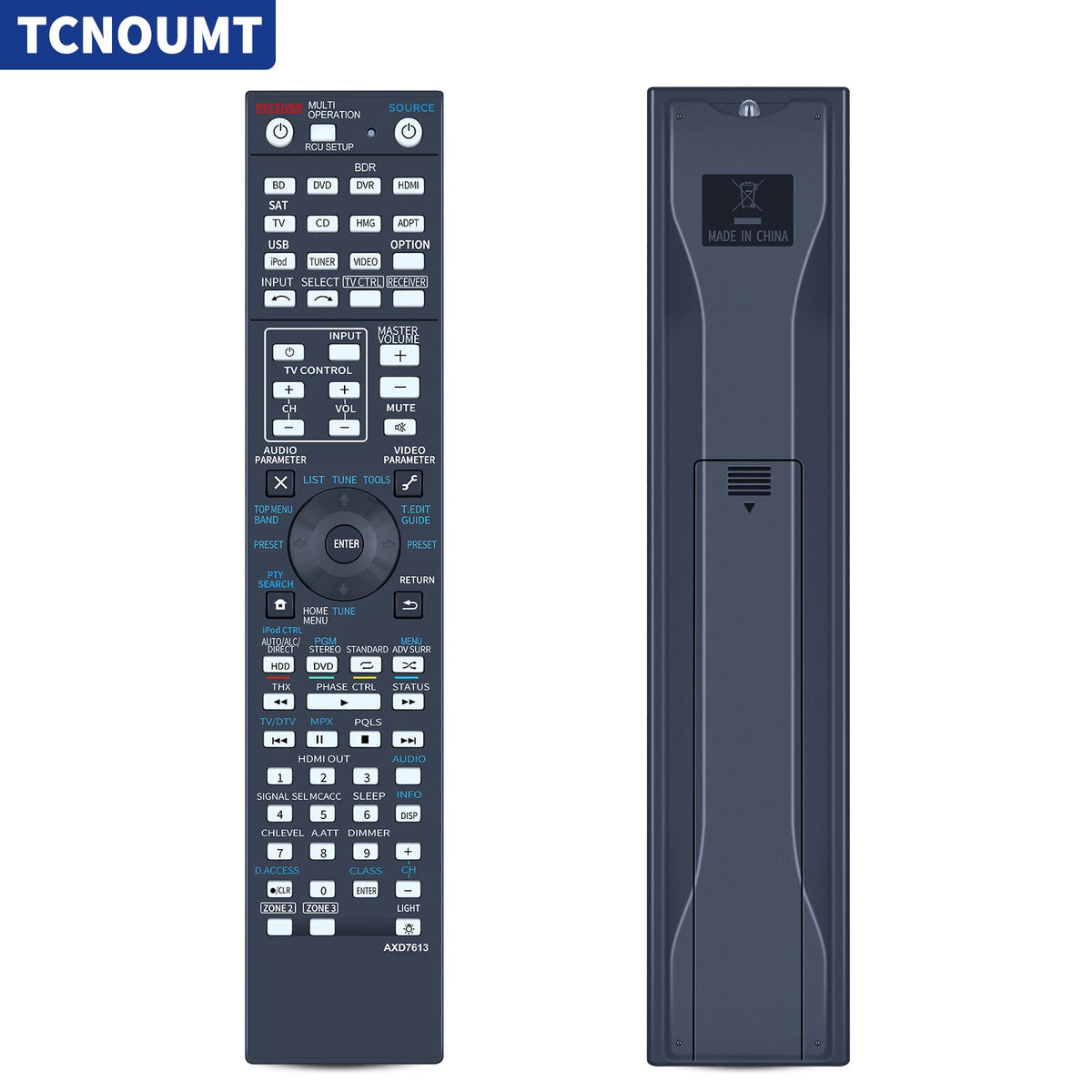 AXD7613 Remote Control For Pioneer AV Receiver SC-LX75 VSX-LX55
