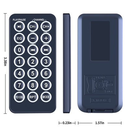 Remote Control For Pyle Bluetooth Powered Pro DJ PA Audio Speaker PPHP1537UB