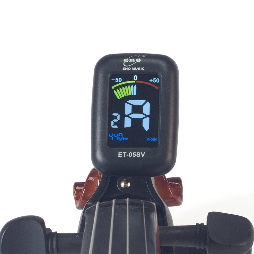 ENO MUSIC Professional Violin Viola Tuner, Colorful LCD Display Easy Black