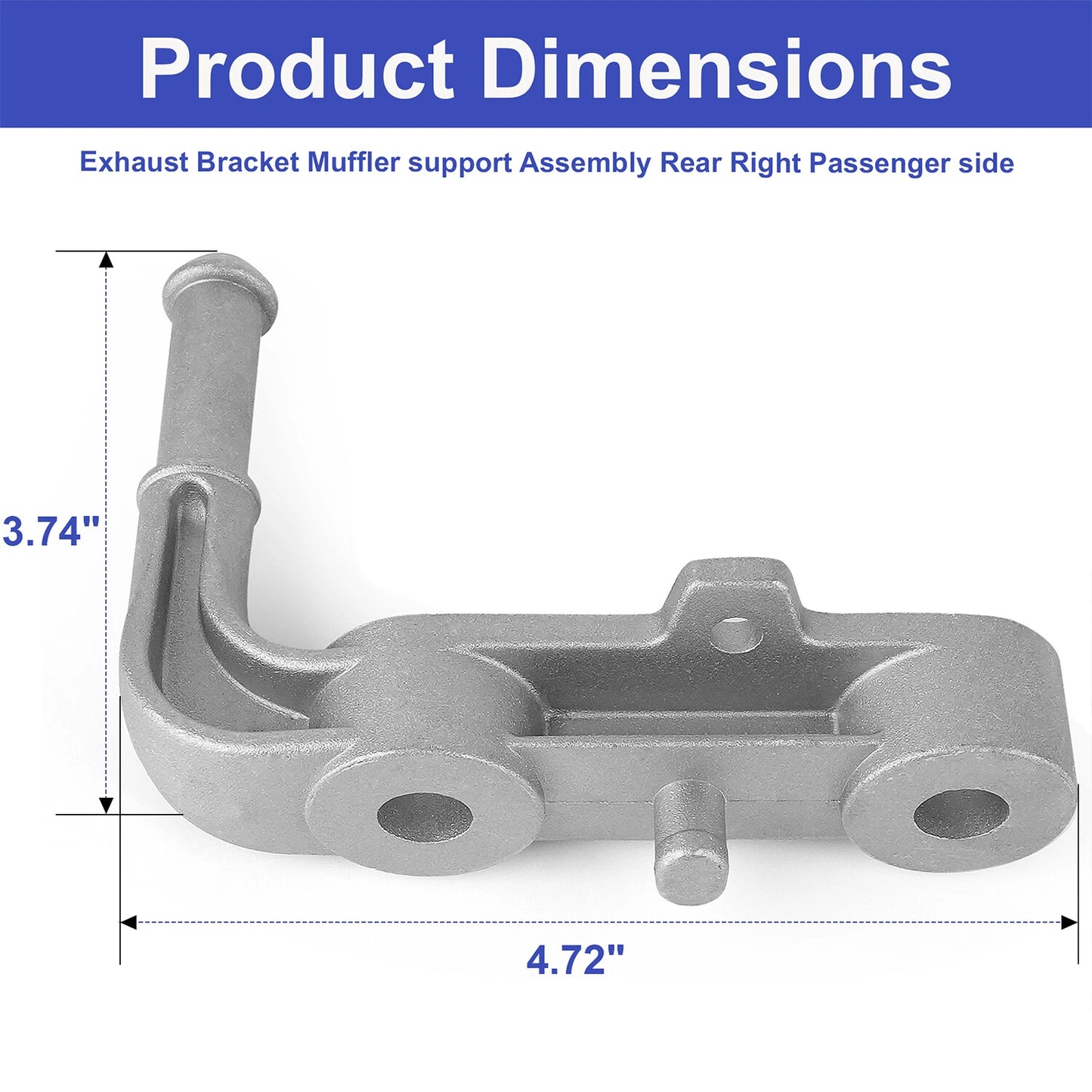Rear Right Exhaust Bracket & Muffler Support Assembly for 2019-2025 Ram 1500